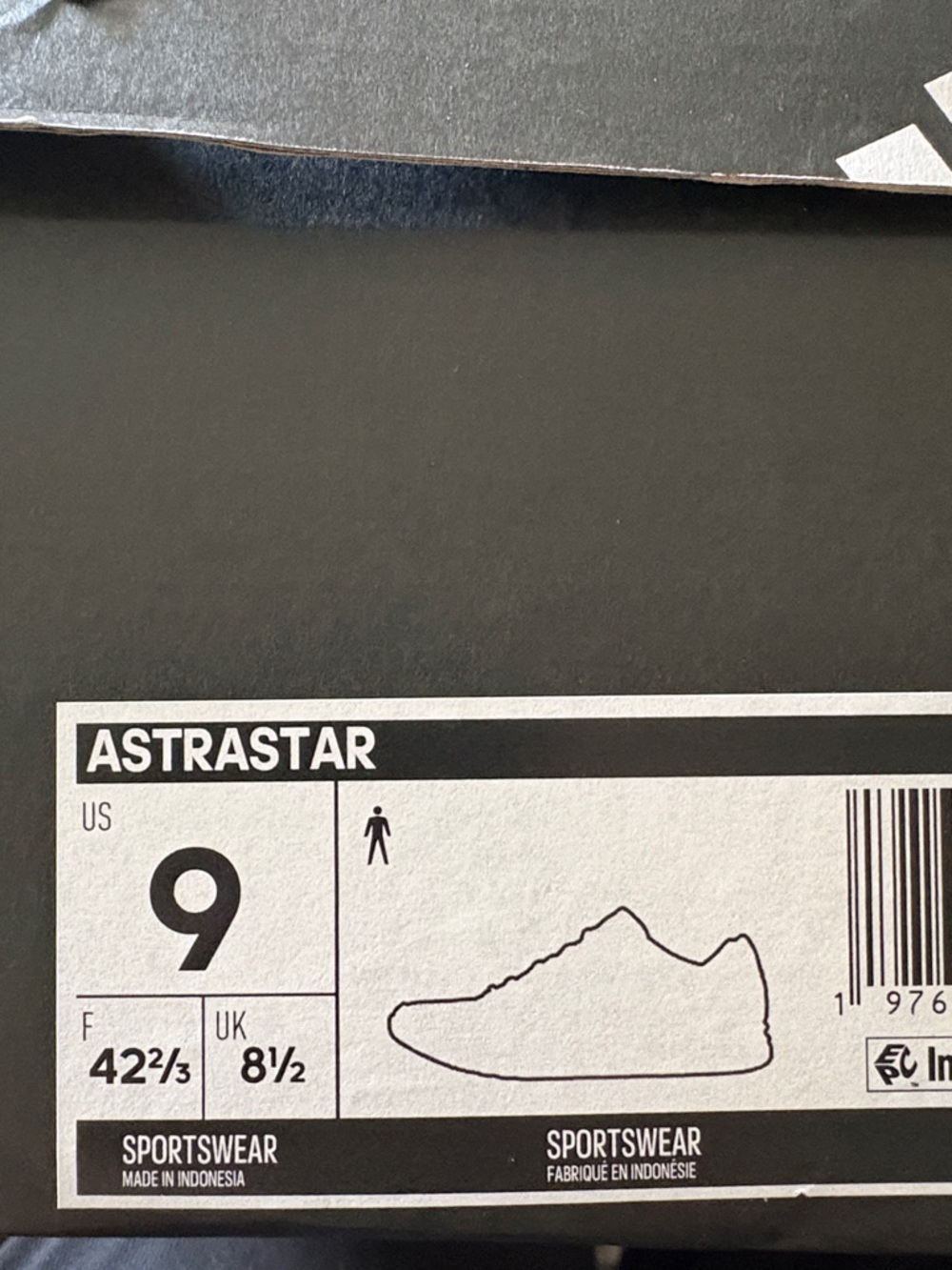 Adidas Astrastar Black Sneakers with Orange Stripe Accents - Picture 8 of 8